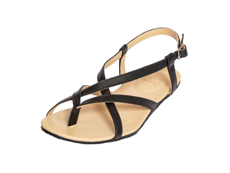 Damen Barfuss Sandale Rhea black