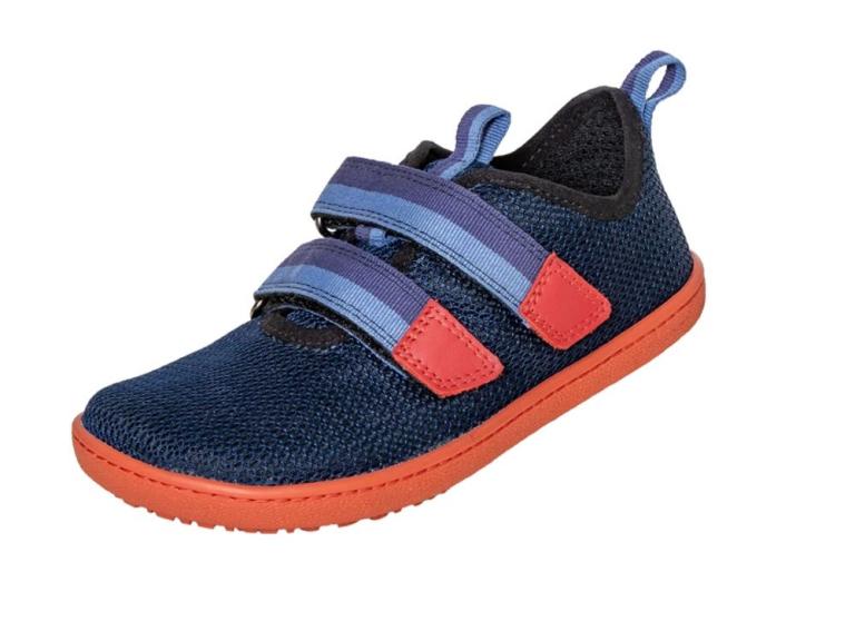 Kinder Barfussschuh Pure navy/orange