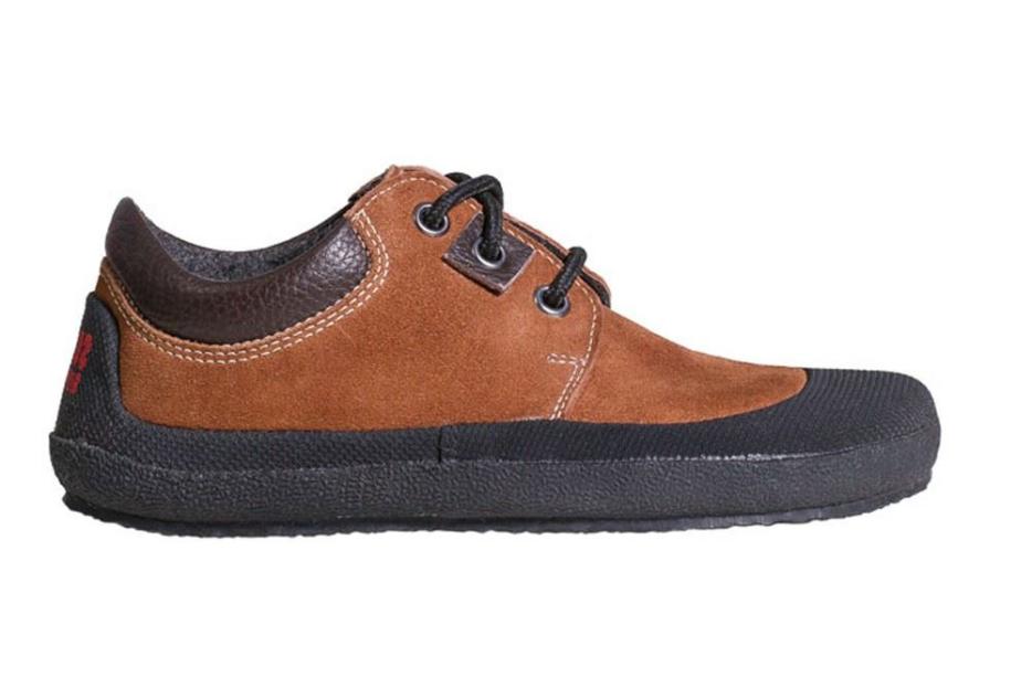 Kinder Barfussschuh Pan Braun rechts