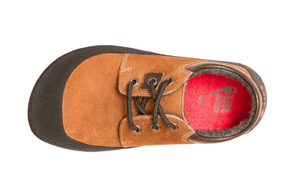 Kinder Barfussschuh Pan Braun